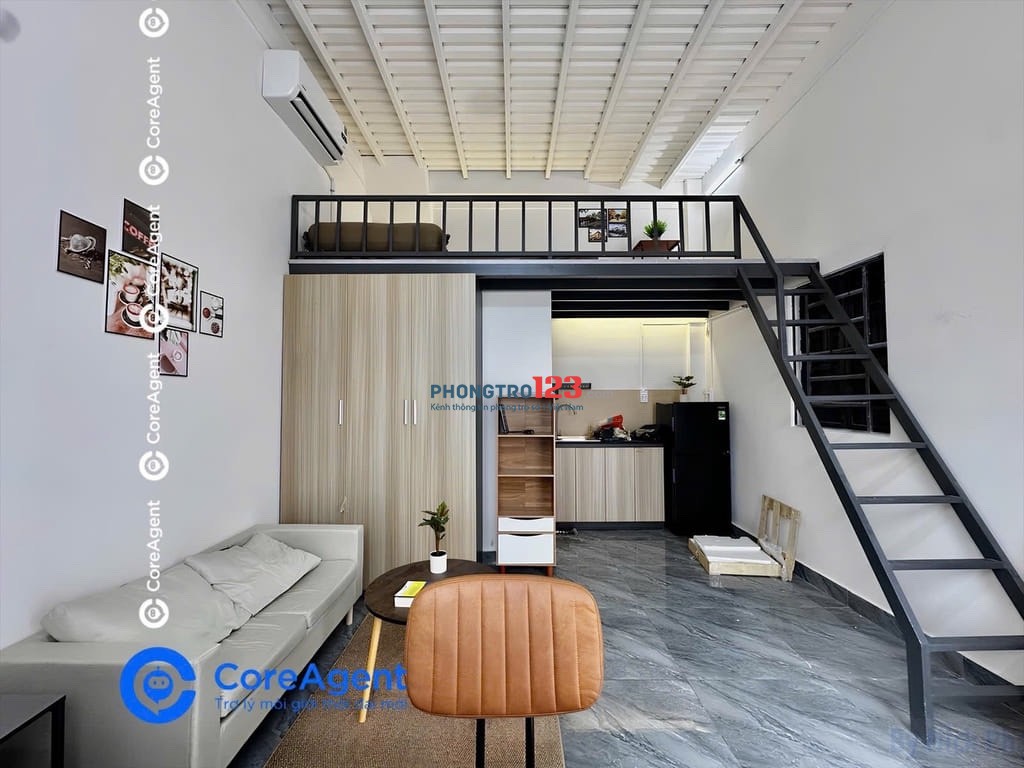 CHO THUÊ DUPLEX- FULL NỘI THẤT- ở tối đa 4 người, sau lưng GIGA MALL