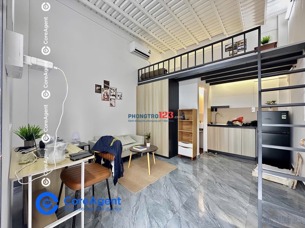 CHO THUÊ DUPLEX- FULL NỘI THẤT- ở tối đa 4 người, sau lưng GIGA MALL