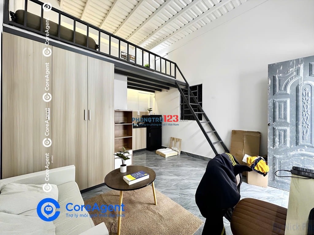 CHO THUÊ DUPLEX- FULL NỘI THẤT- ở tối đa 4 người, sau lưng GIGA MALL