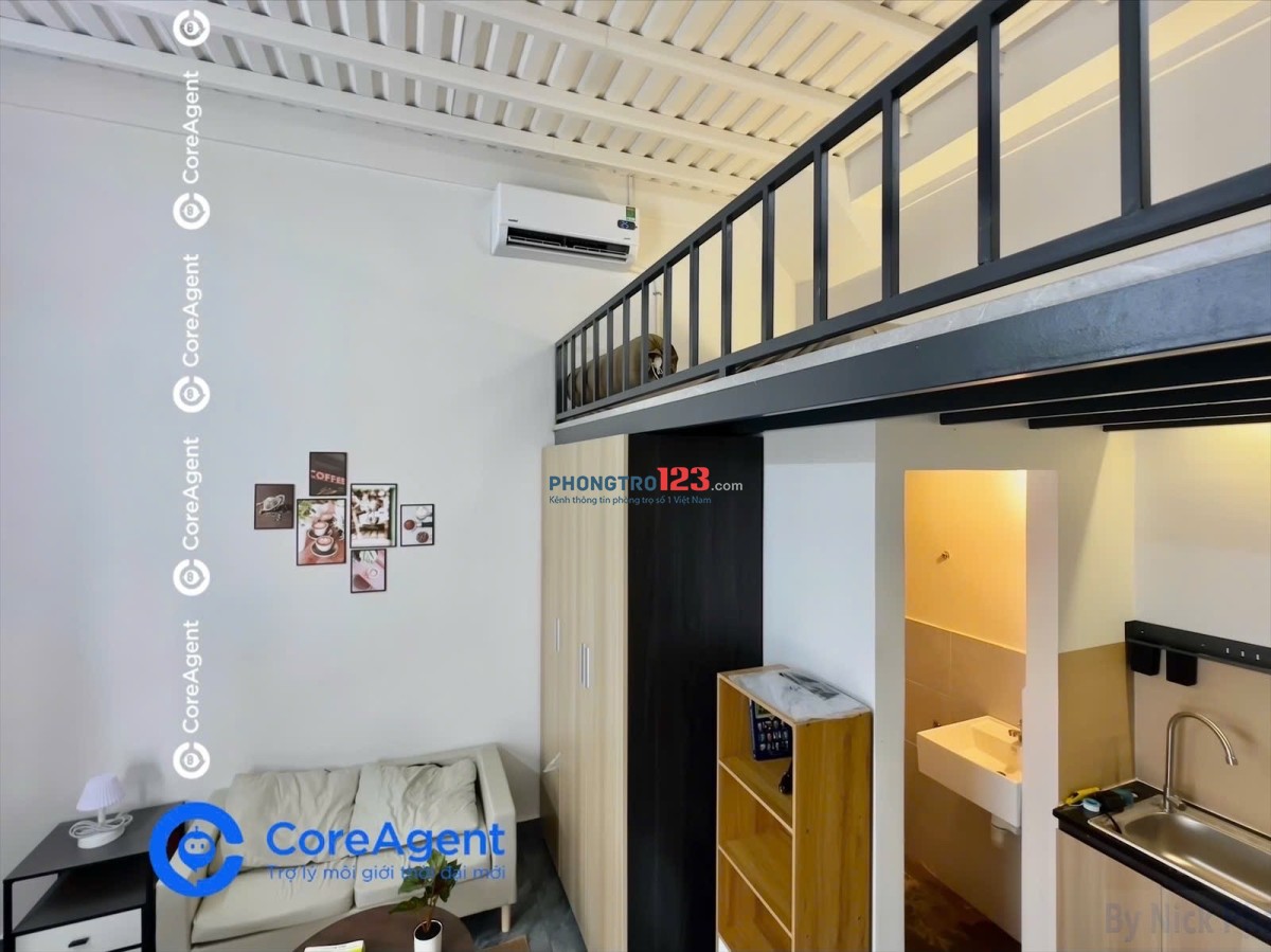 CHO THUÊ DUPLEX- FULL NỘI THẤT- ở tối đa 4 người, sau lưng GIGA MALL