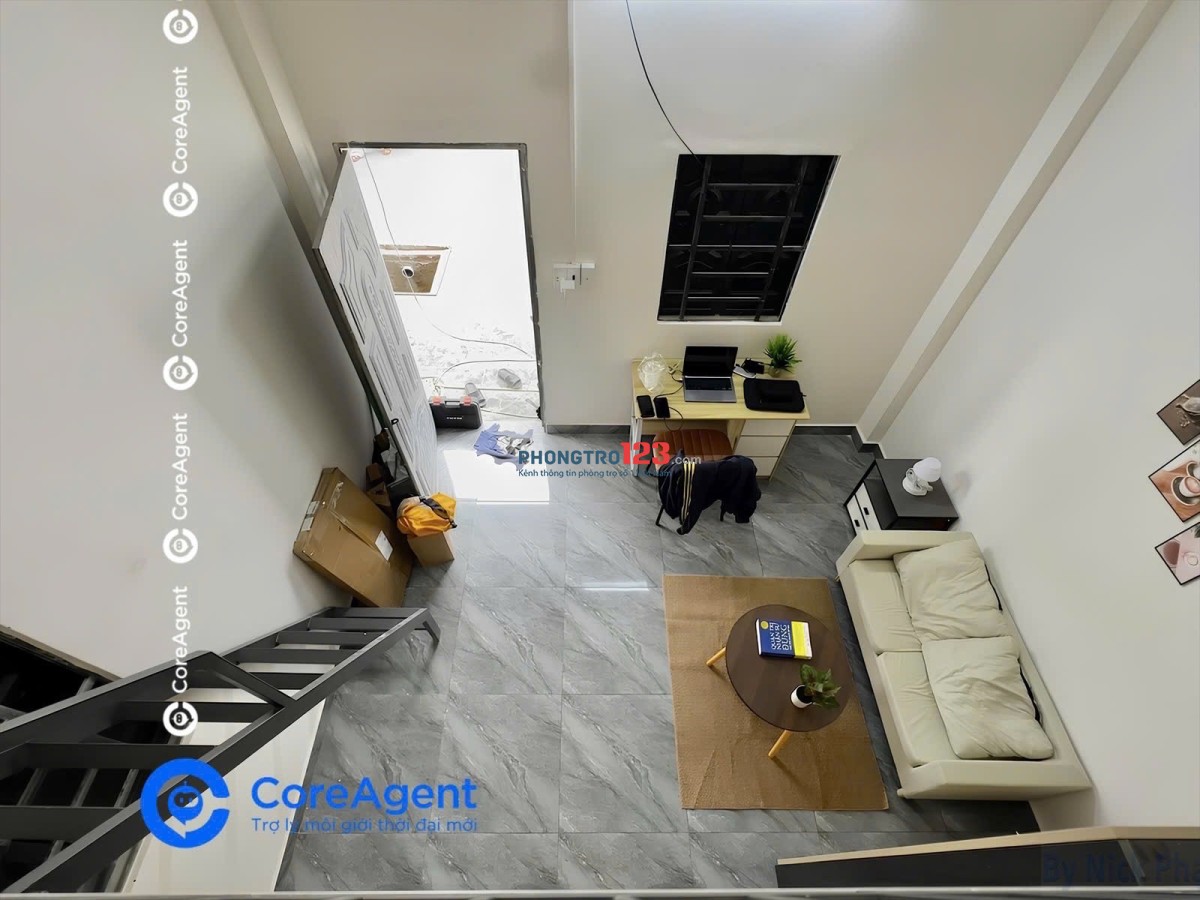 CHO THUÊ DUPLEX- FULL NỘI THẤT- ở tối đa 4 người, sau lưng GIGA MALL