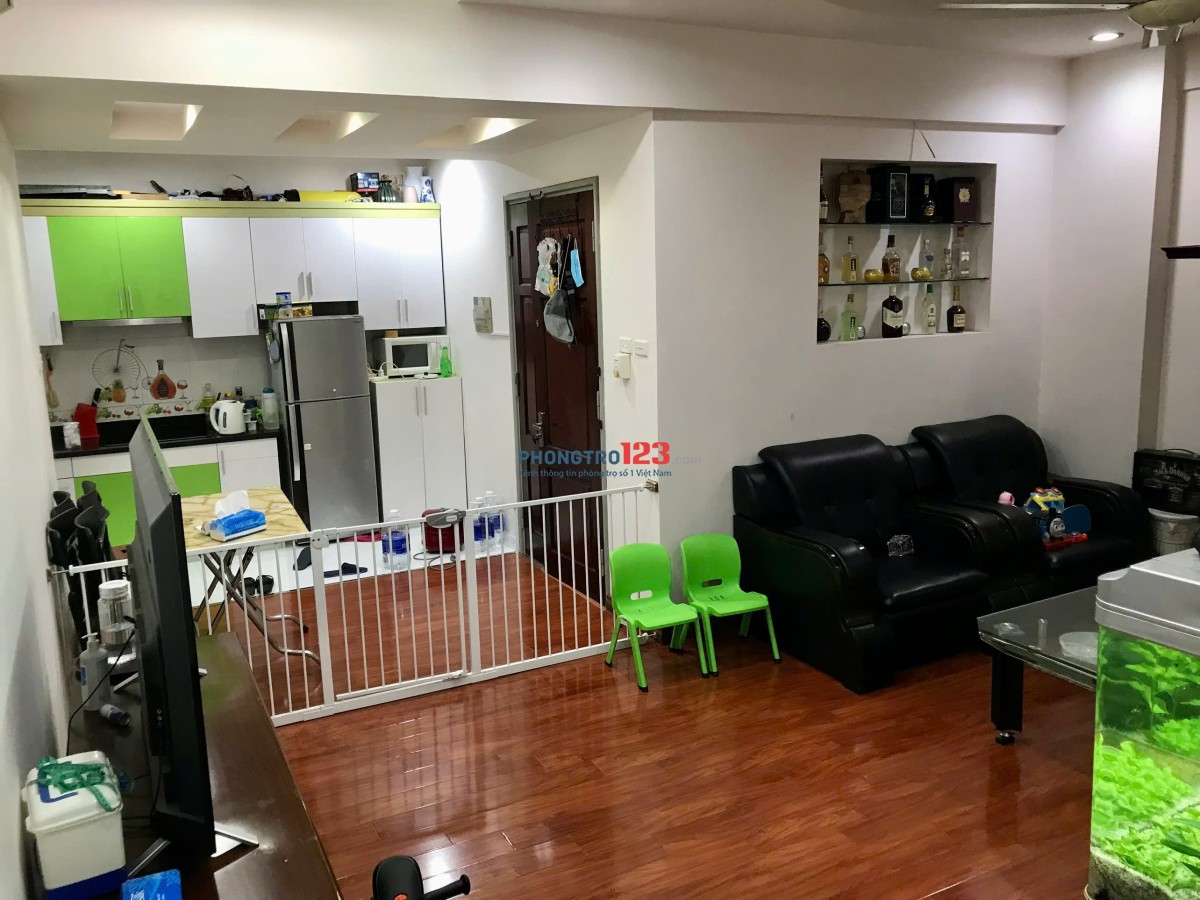 Cho thuê căn hộ chung cư 3N1K 2WC 86m2 đủ đồ