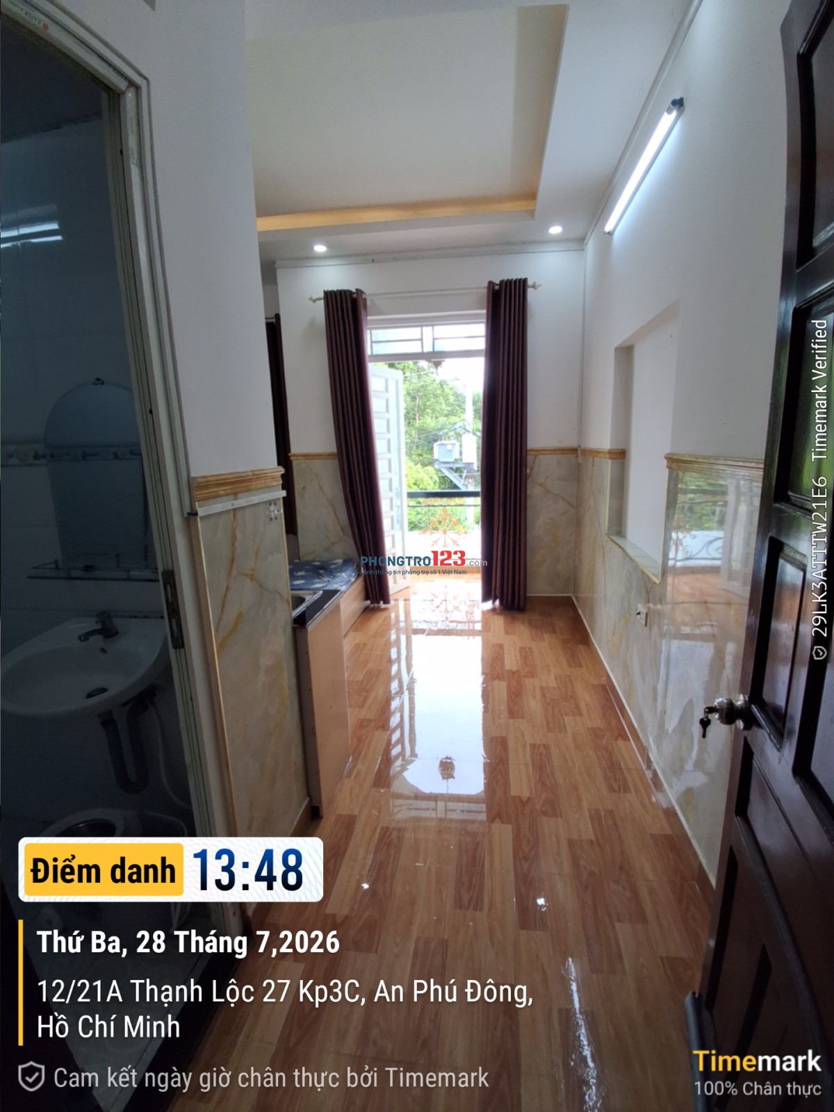  CHỈ 2.800.000Đ/THÁNG Cho thuê phòng ban công FULL NỘI THẤT – Đường Thạnh Lộc 27, Quận 12