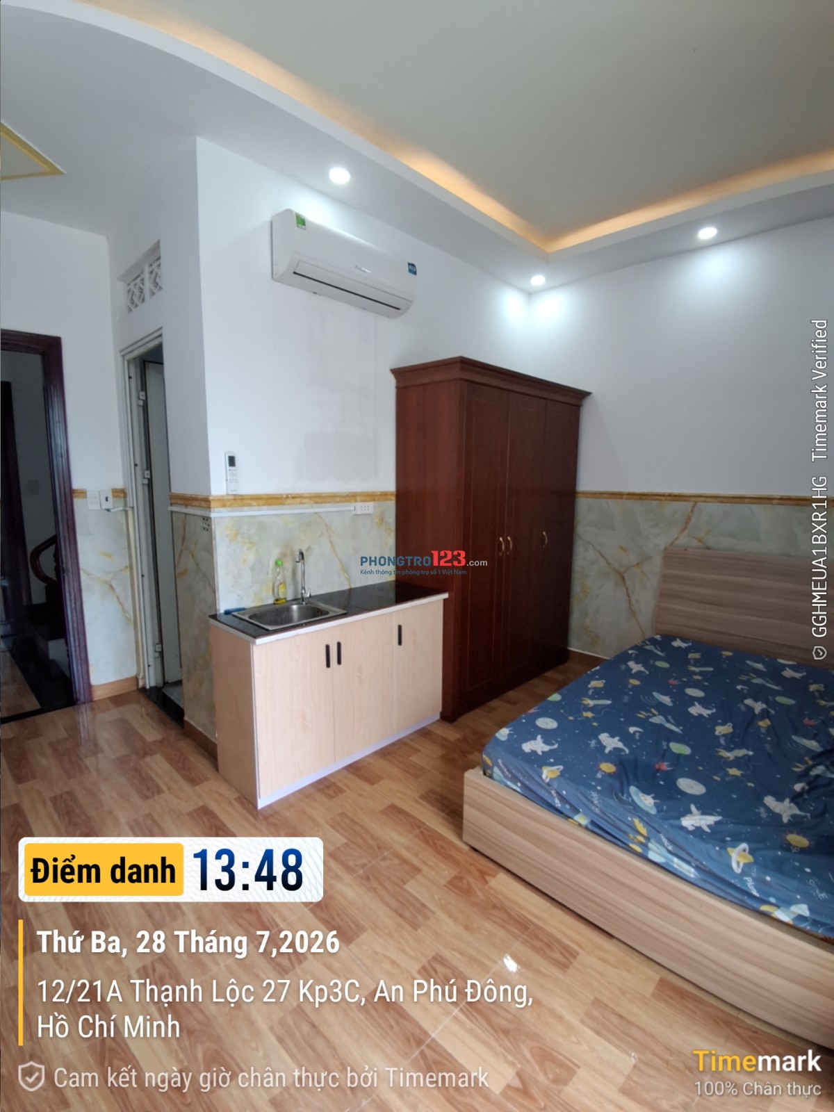 CHỈ 2.800.000Đ/THÁNG Cho thuê phòng ban công FULL NỘI THẤT – Đường Thạnh Lộc 27, Quận 12