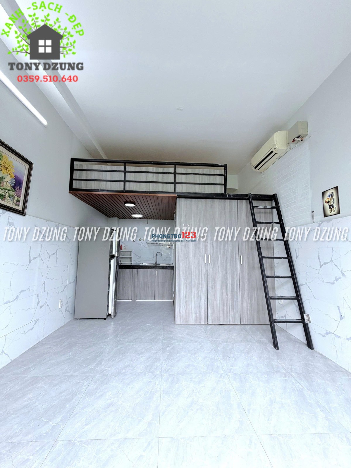 Siêu phẩm hiếm Phòng Gác rộng & thoáng, full nội thất ngay khu Biệt Thử Nam Long