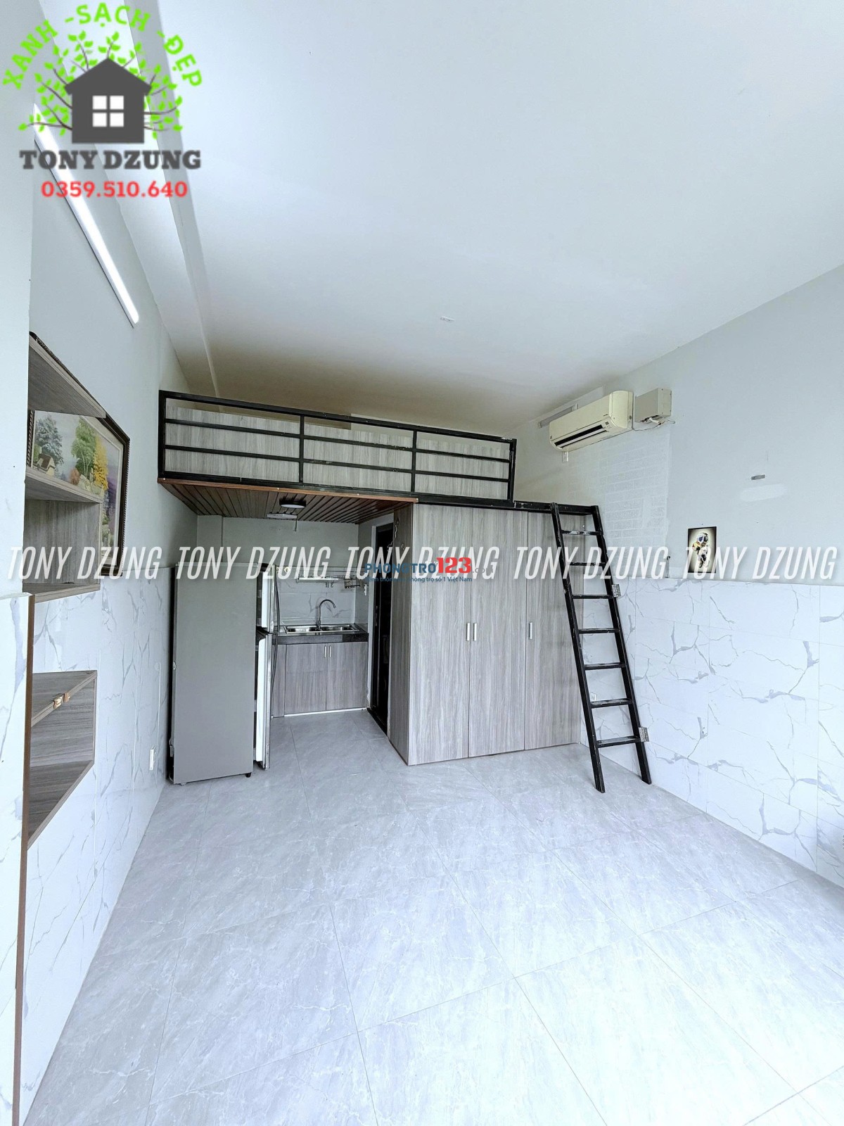 Siêu phẩm hiếm Phòng Gác rộng & thoáng, full nội thất ngay khu Biệt Thử Nam Long