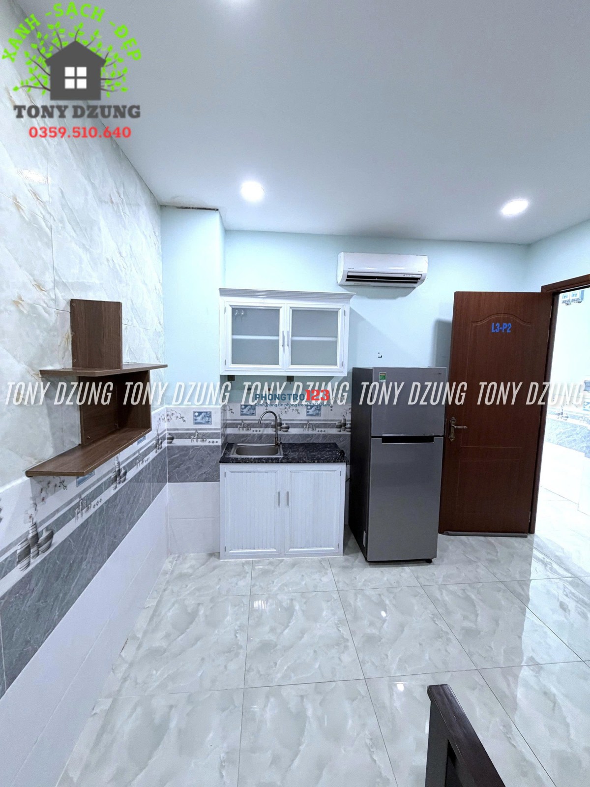 Studio cửa sổ cạnh ban công, full nội thất, ngay ĐH Nguyễn Tất Thành Q.12, Free xe, wifi
