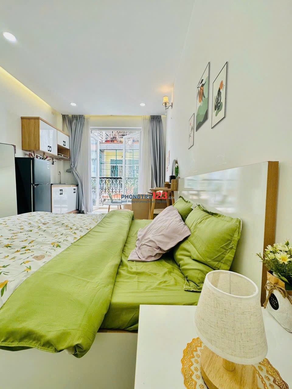 CĂN HỘ FULL NỘI THẤT BAN CÔNG RỘNG - LÊ VĂN SỸ GẦN ĐH VĂN LANG, ĐH MỞ..