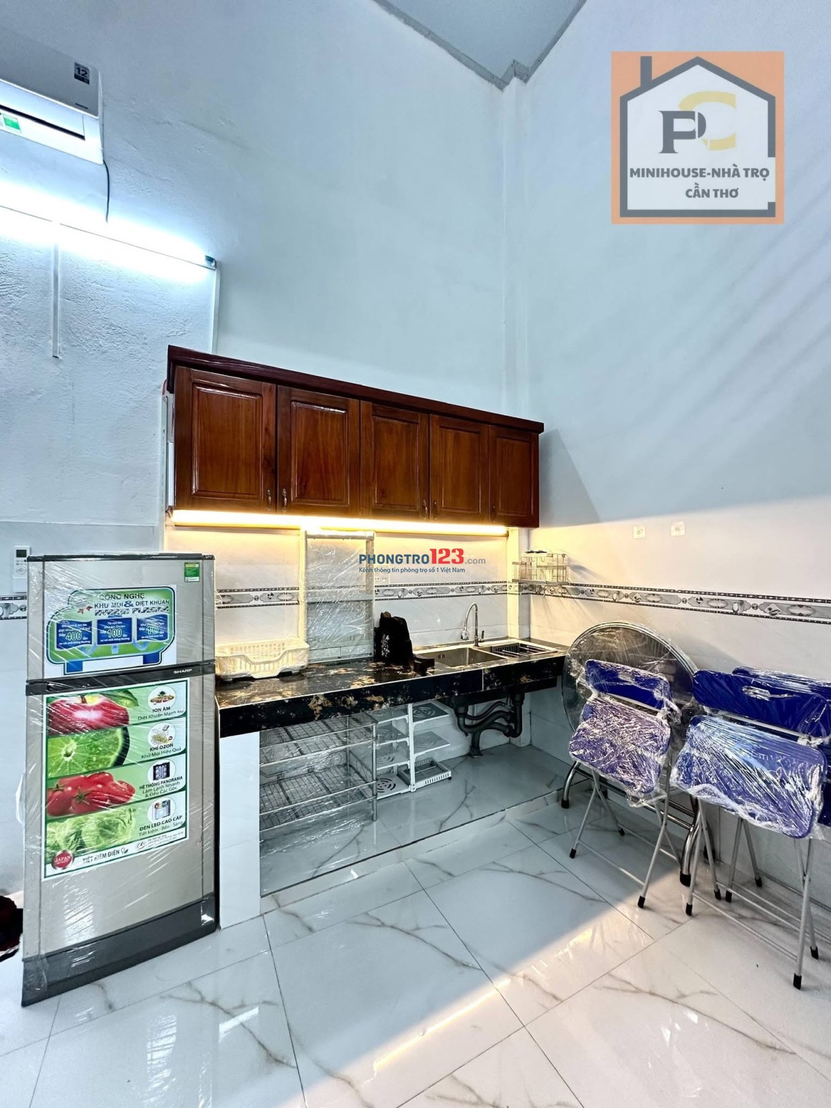NHÀ TRỌ ĐẦY ĐỦ NỘI THẤT KẾ ĐH CẦN THƠ VÀ ĐH YD CẦN THƠ (Sau lưng BV ĐK Trung Ương)