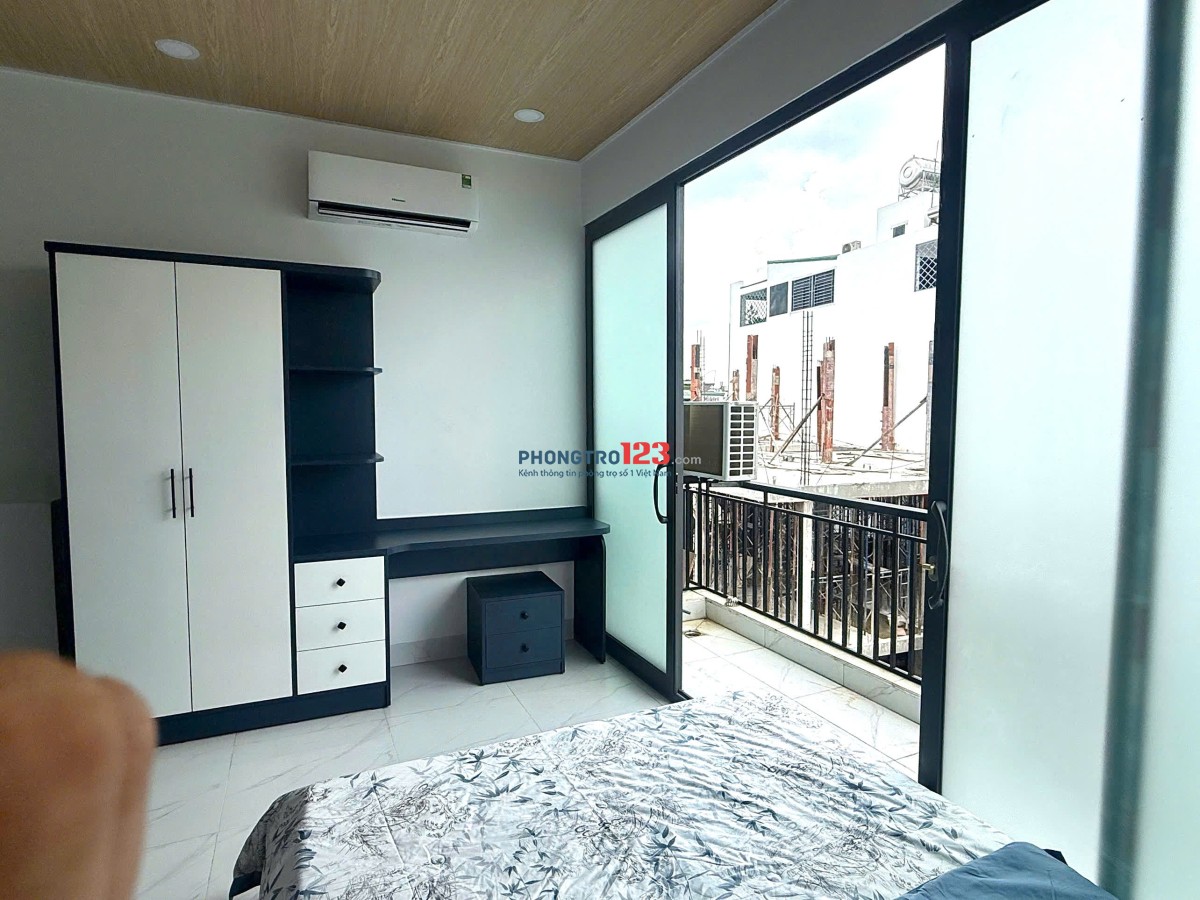 Cho thuê căn hộ mới ban công lớn, full nội thất – Đặng Thùy Trâm, Bình Thạnh gần VLU, IUH