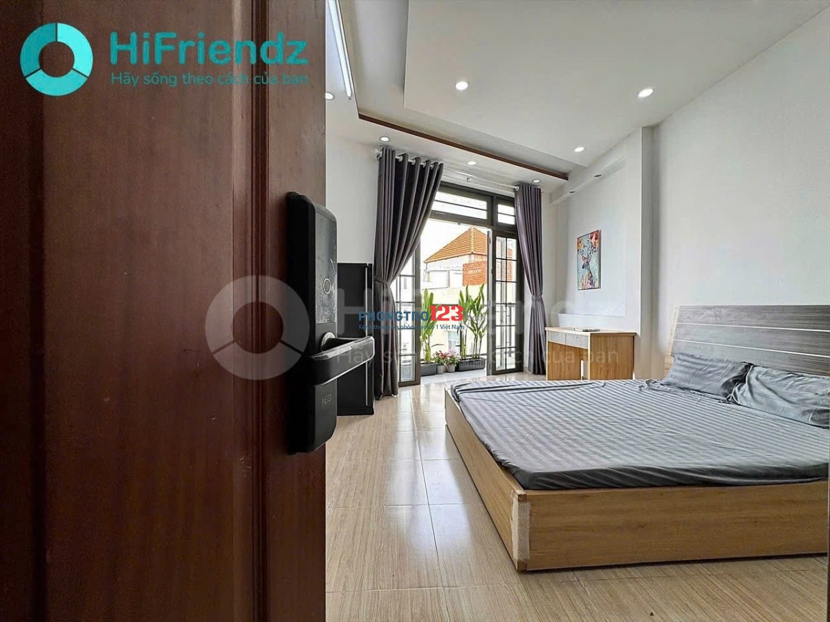 Cho thuê phòng ban công tách bếp, full nội thất ở Nguyễn Văn Đậu Bình Thạnh gần FTU UEF UTH HUTECH