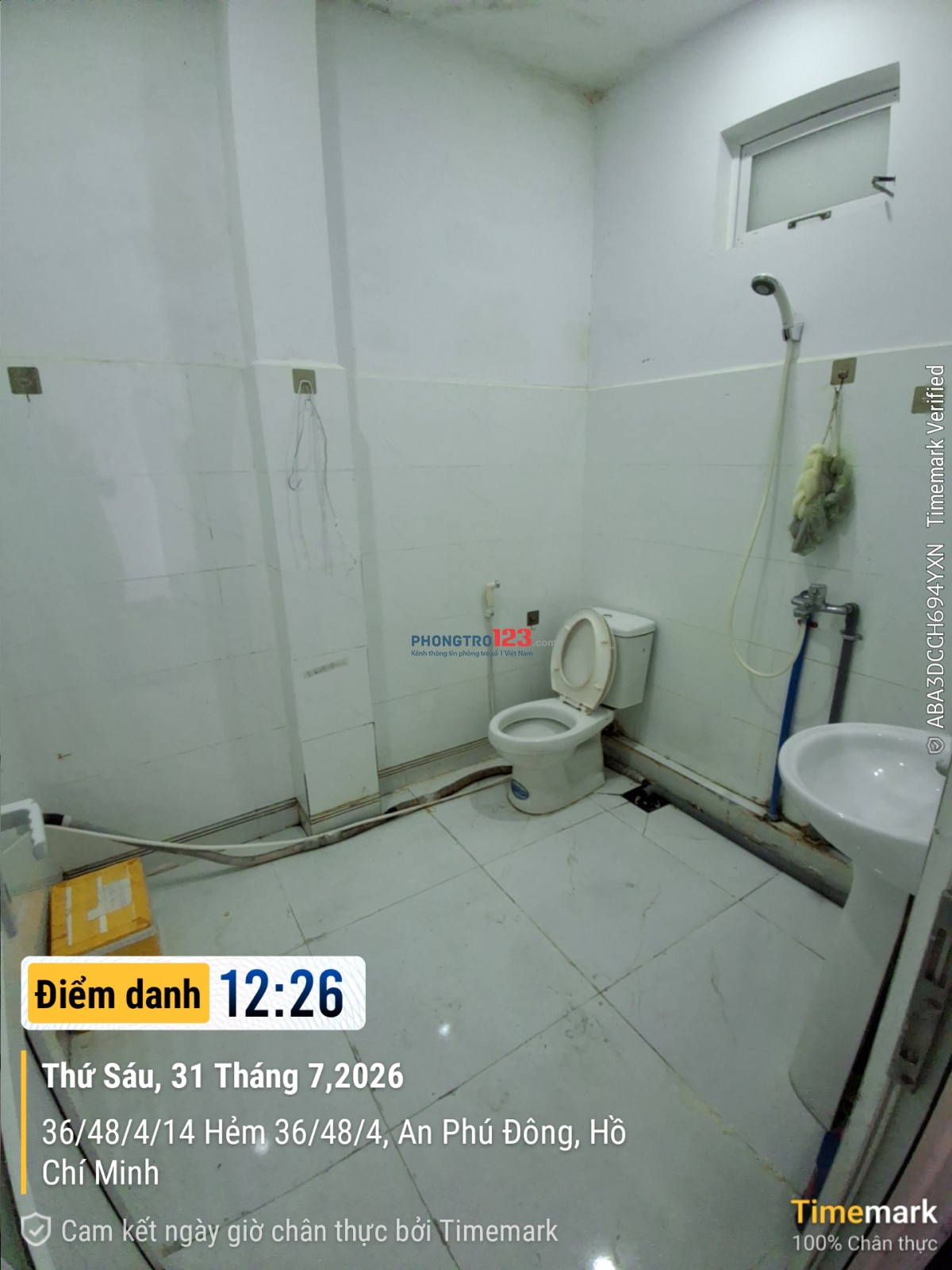  2,6 TRIỆU/THÁNG – PHÒNG CỬA SỔ FULL NỘI THẤT Hẻm 36/38/4 ,Quốc lộ 1a , Phường An Phú Đông, Q