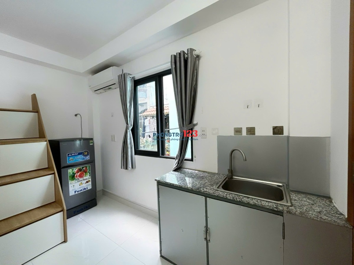 STUDIO GÁC LỬNG FULL NỘI THẤT – CMT8, QUẬN 10 – GẦN ĐH BÁCH KHOA, HUFLIT