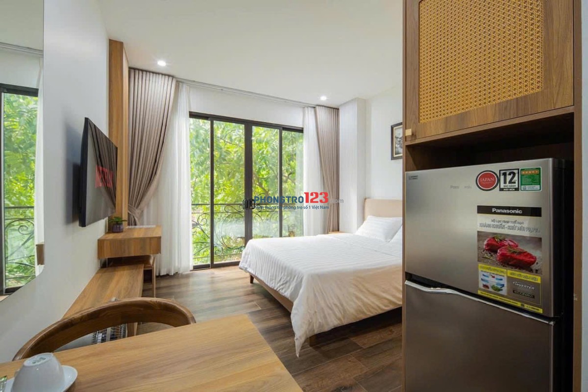 CHO THUÊ CĂN HỘ 1PN CỬA SỔ TRỜI BAN CÔNG THOÁNG FULL NỘI THẤT NGAY HAI BÀ TRƯNG, QUẬN 3