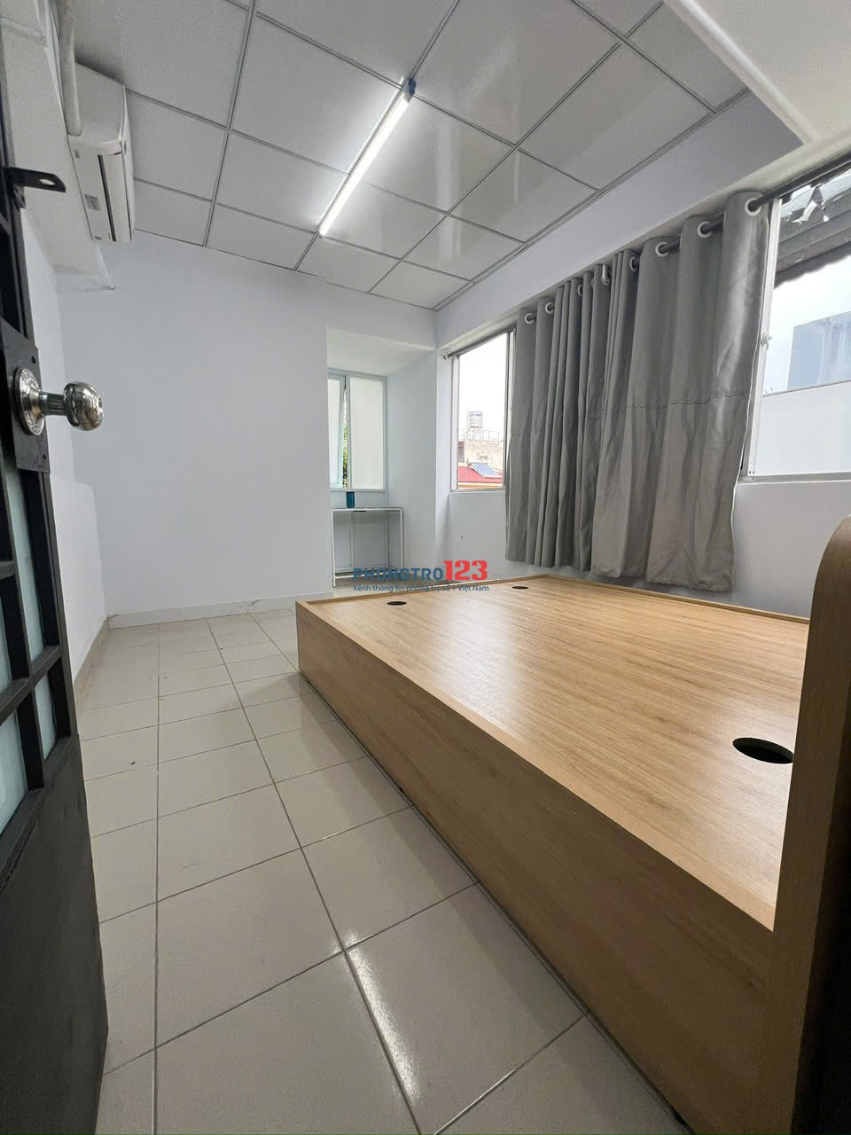 Phòng trọ ngay trung tâm Q3, 20m2, khu an ninh, mặt tiền cư xá Đô Thành