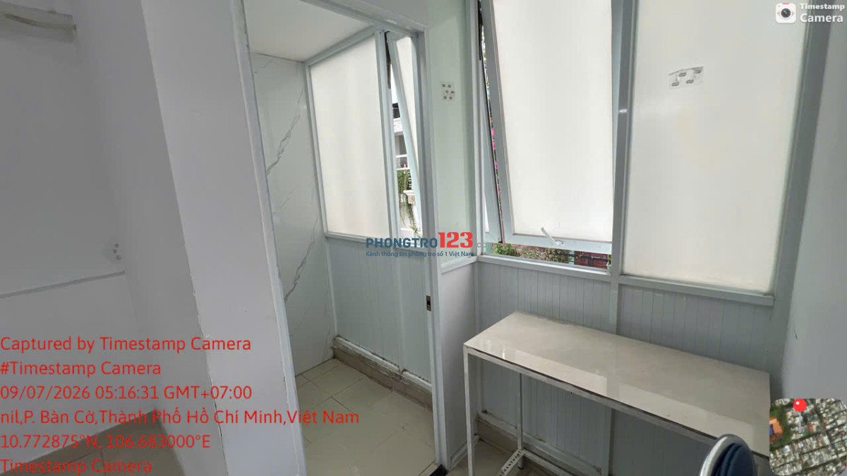 Phòng trọ ngay trung tâm Q3, 20m2, khu an ninh, mặt tiền cư xá Đô Thành