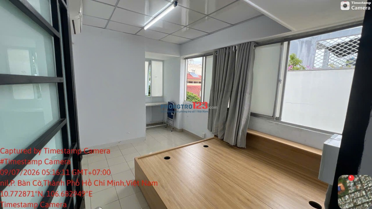 Phòng trọ ngay trung tâm Q3, 20m2, khu an ninh, mặt tiền cư xá Đô Thành