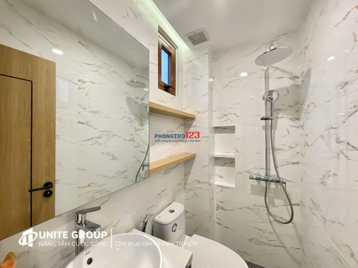 Cho thuê căn cửa sổ lớn, Full nội thất xịn, Điện Biên Phủ quận Bình Thạnh gần UEF, HUTECH, HIU
