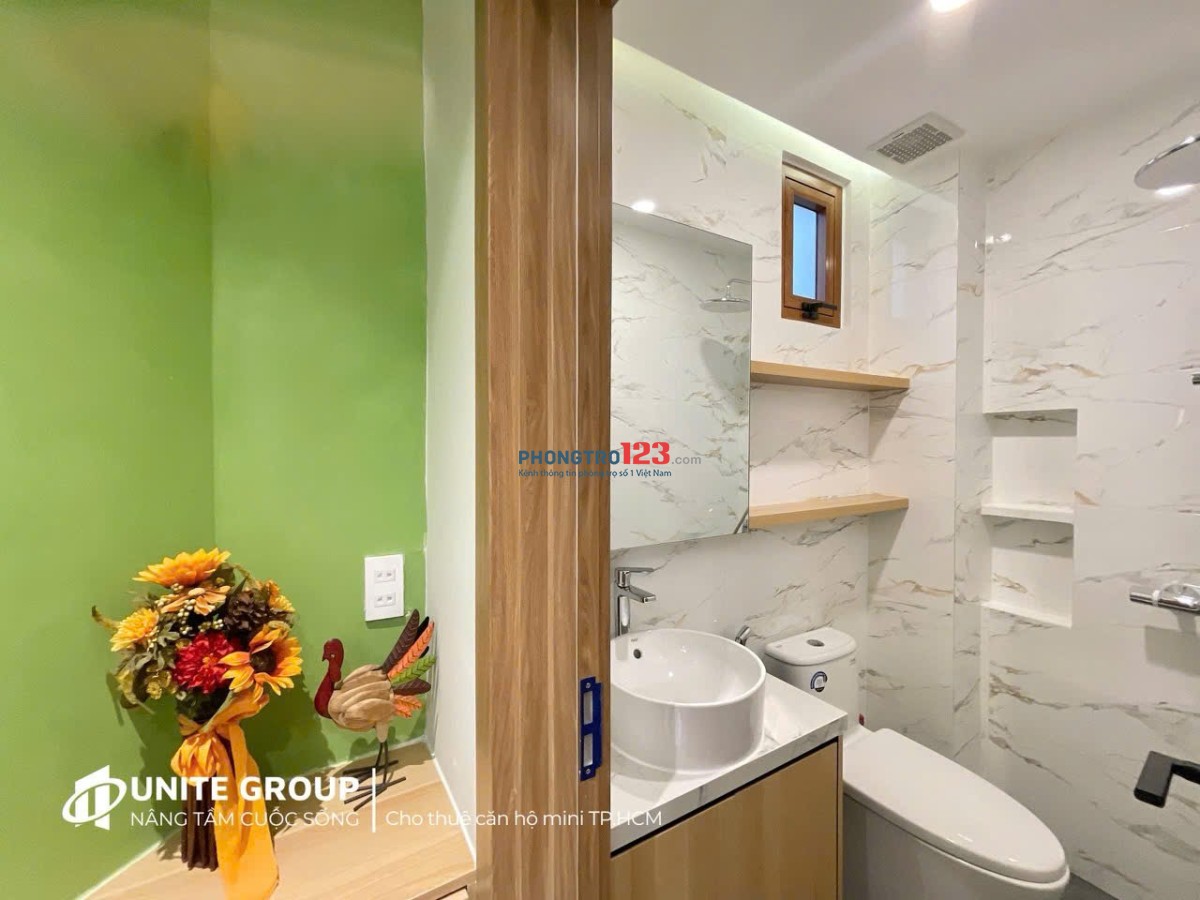Cho thuê căn cửa sổ lớn, Full nội thất xịn, Điện Biên Phủ quận Bình Thạnh gần UEF, HUTECH, HIU