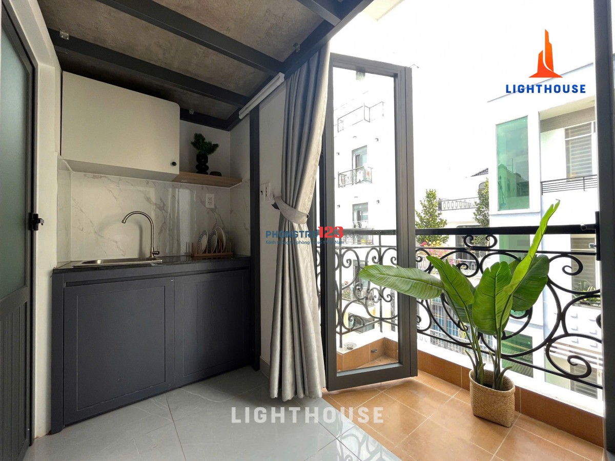 CHỈ 5.6tr - Cho thuê phòng gác lửng cao, có ban công – Điện Biên Phủ gần HUTECH, UEF, UTH, FTU, HIU