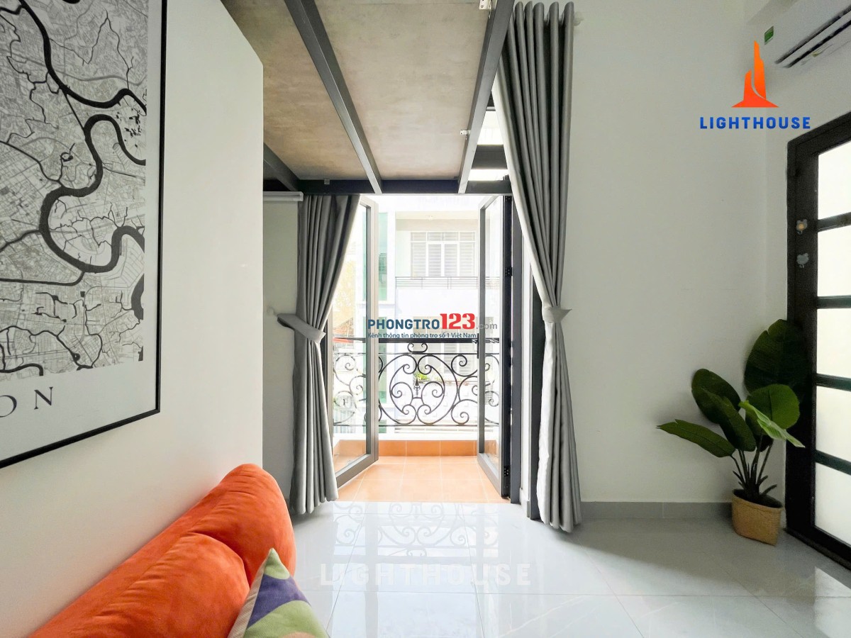 CHỈ 5.6tr - Cho thuê phòng gác lửng cao, có ban công – Điện Biên Phủ gần HUTECH, UEF, UTH, FTU, HIU