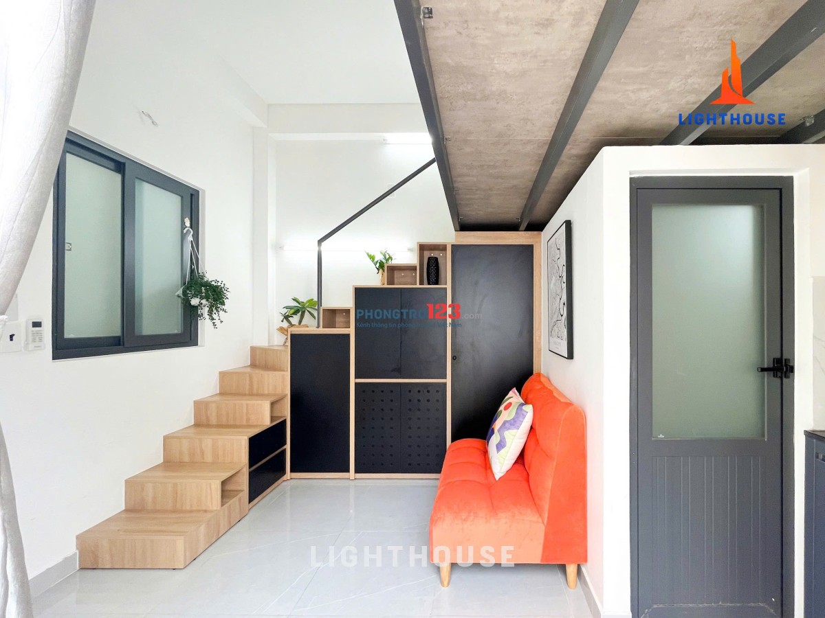 CHỈ 5.6tr - Cho thuê phòng gác lửng cao, có ban công – Điện Biên Phủ gần HUTECH, UEF, UTH, FTU, HIU