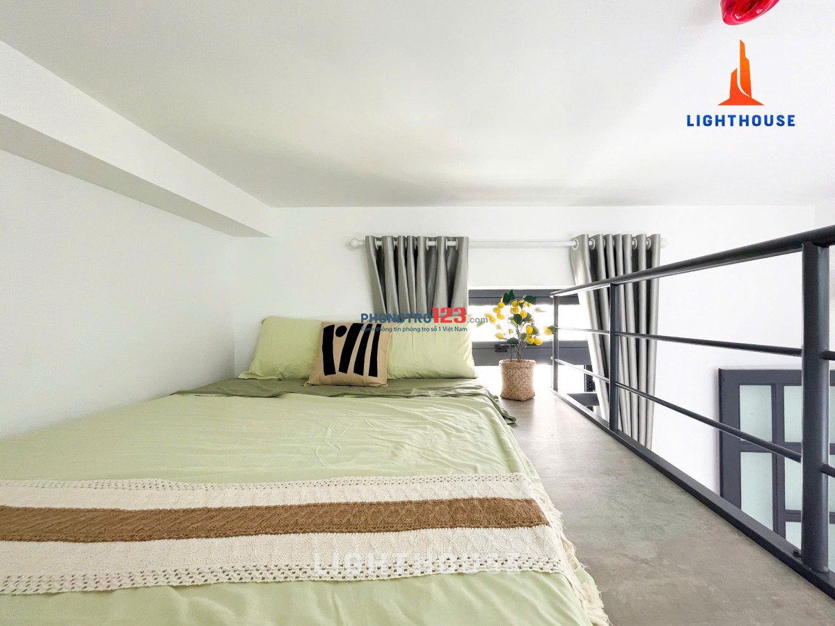 CHỈ 5.6tr - Cho thuê phòng gác lửng cao, có ban công – Điện Biên Phủ gần HUTECH, UEF, UTH, FTU, HIU