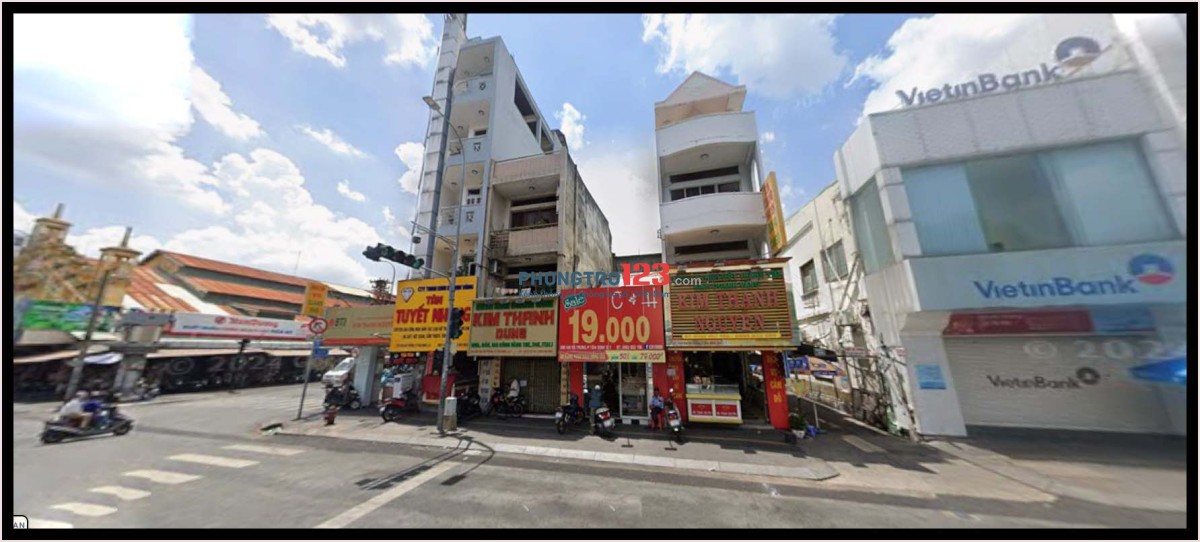 Cho thuê rẻ nguyên căn 4 x 20m mặt tiền Hai Bà Trưng Q1 TP.HCM