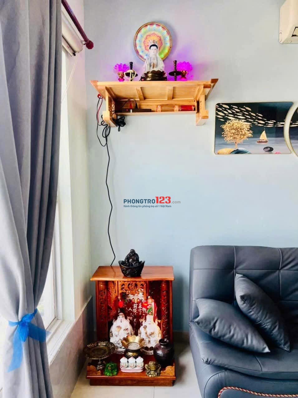 Cho thuê chung cư Phú Thọ, Nguyễn Thị Nhỏ - 90m2, 3PN, Full nội thất giá 14tr/tháng