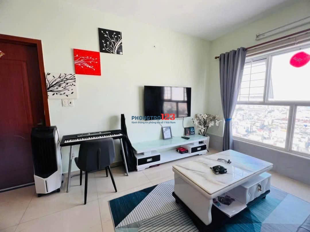 Cho thuê chung cư Phú Thọ, Nguyễn Thị Nhỏ - 90m2, 3PN, Full nội thất giá 14tr/tháng