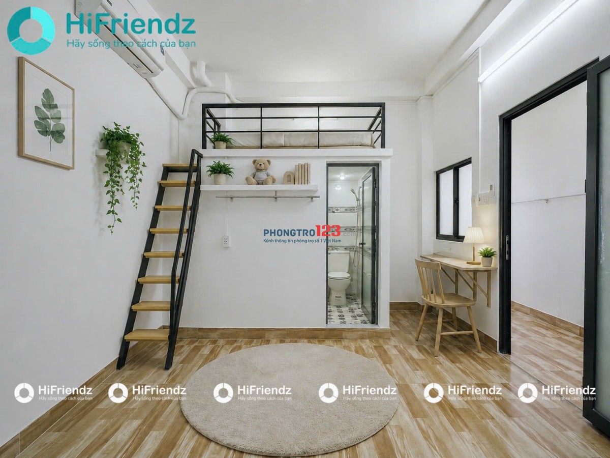 Cho thuê phòng trọ 20m2 cửa sổ trời lớn, full nội thất ngay Nguyễn Gia Trí gần các trường đại học Hu