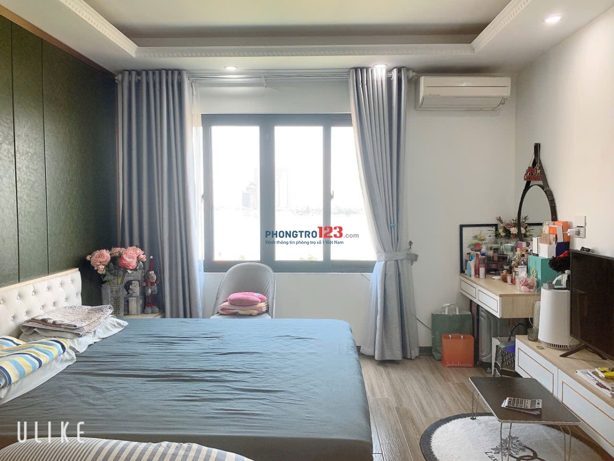 Cho thuê Căn Chung cư mini 1N,1K Full đồ cực VIP, Ngõ rộng View toàn mặt hồ Tây. Chỉ 12tr