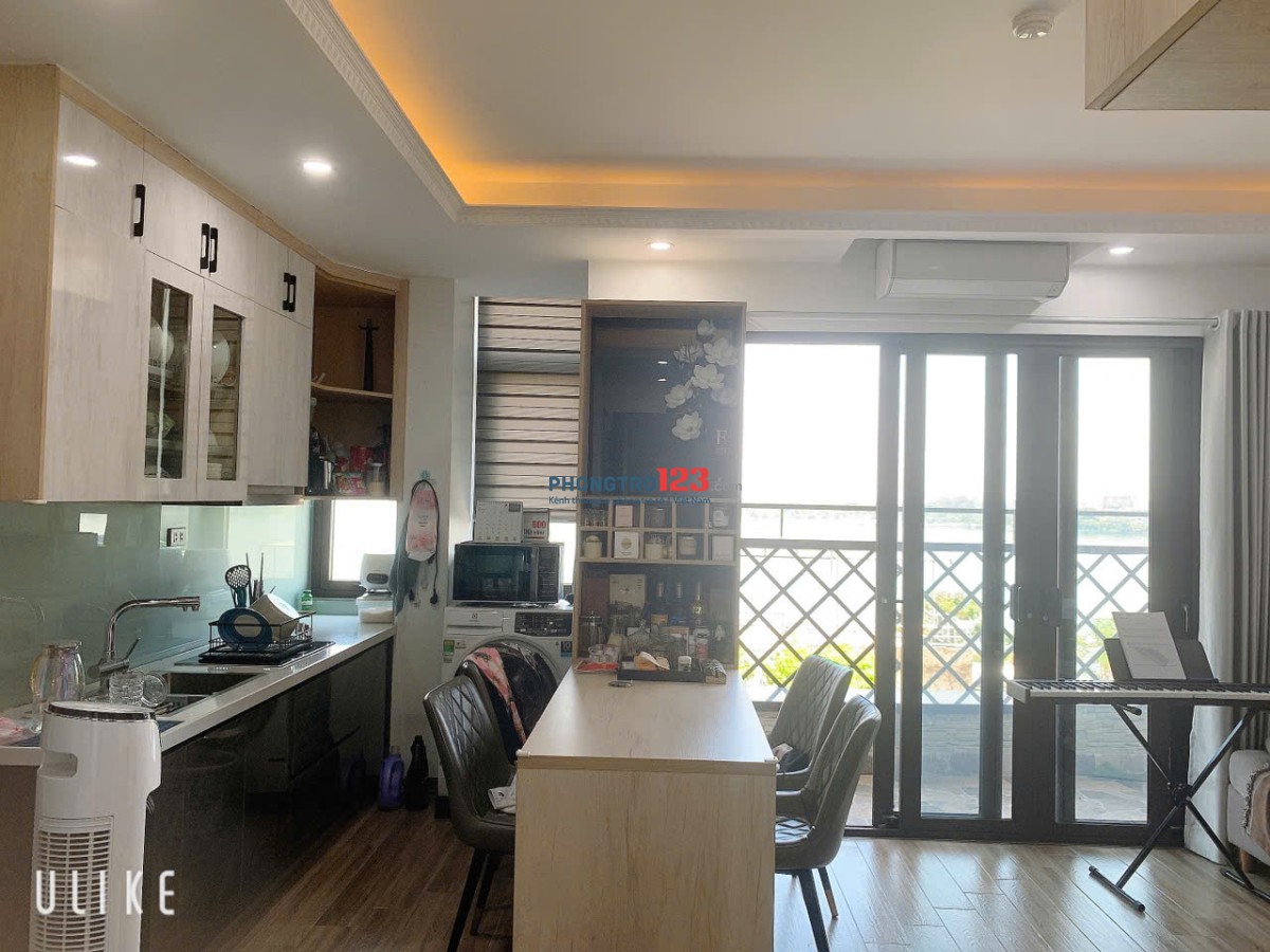 Cho thuê Căn Chung cư mini 1N,1K Full đồ cực VIP, Ngõ rộng View toàn mặt hồ Tây. Chỉ 12tr