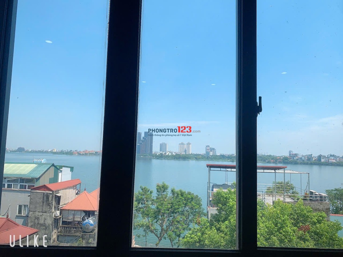 Cho thuê Căn Chung cư mini 1N,1K Full đồ cực VIP, Ngõ rộng View toàn mặt hồ Tây. Chỉ 12tr