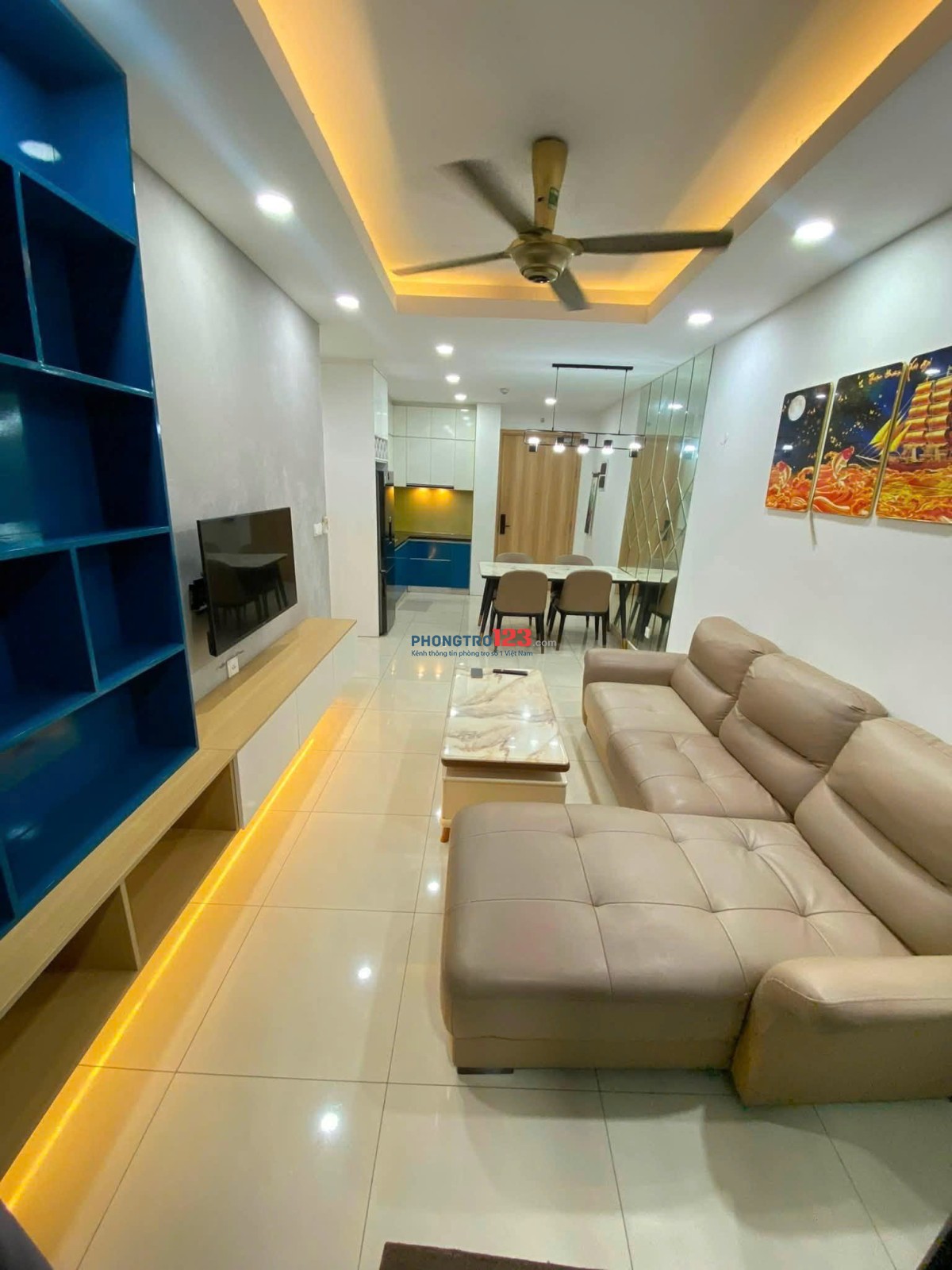 C/c Saigonres Plaza-Nguyễn Xí,Bình Thạnh-79m2-2PN Full nội thất giá thuê 13 triệu/th