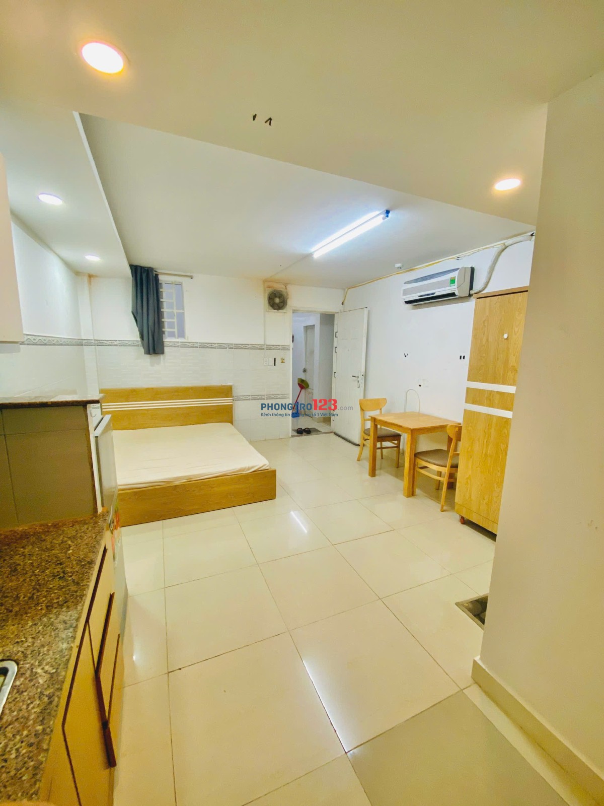 Phòng CHDV 1PN tách bếp siêu đẹp, 62/1 A Trương Công Định Q. Tân Bình (Gần Etown Cộng Hòa).