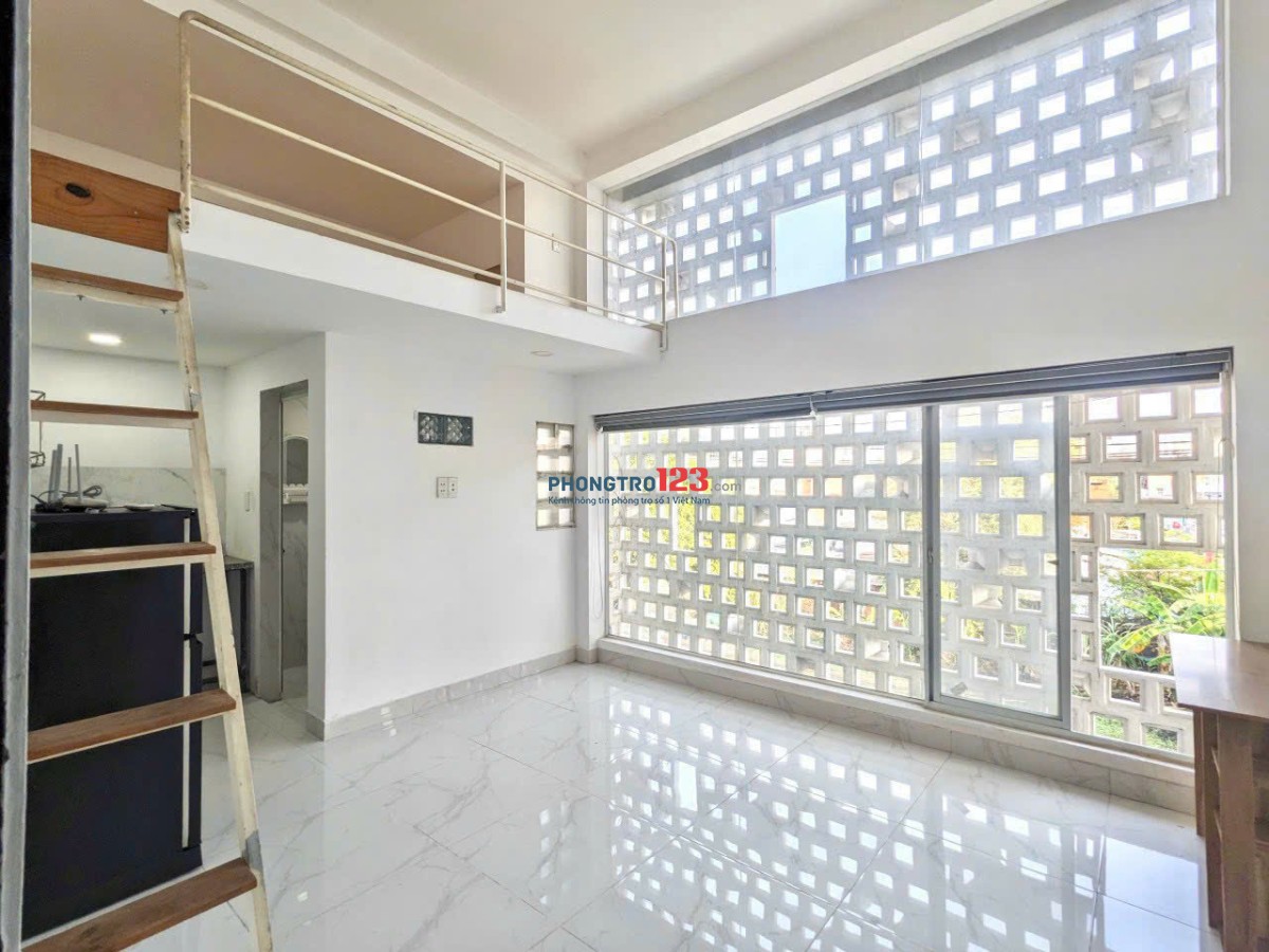 Cho thuê phòng gác lửng cao, rộng, full nội thất, MG riêng – Đặng Thùy Trâm gần ĐH Văn Lang VLU, IUH