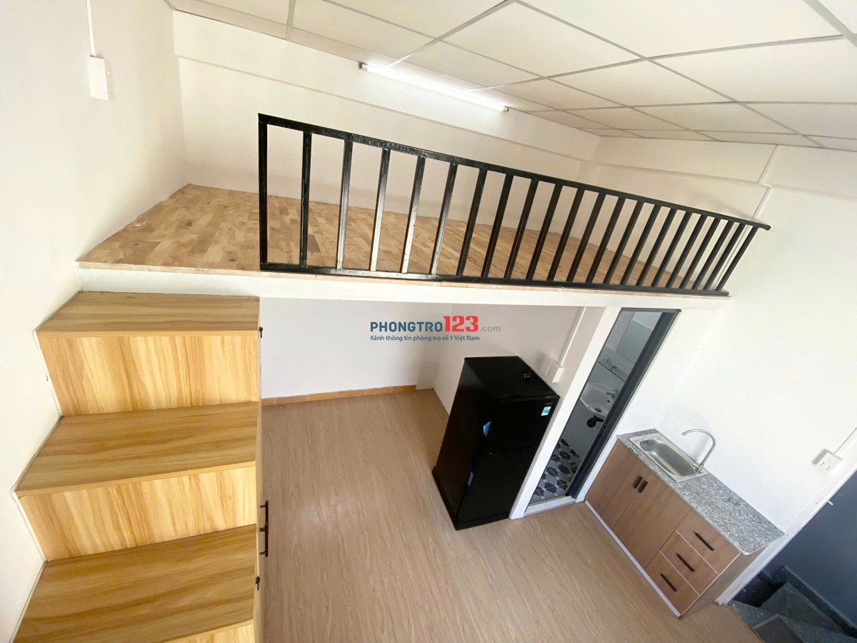 Cho thuê phòng 20m2, cửa sổ trời, full nội thất ngay Ung Văn Khiêm, Bình Thạnh gần trường đại học