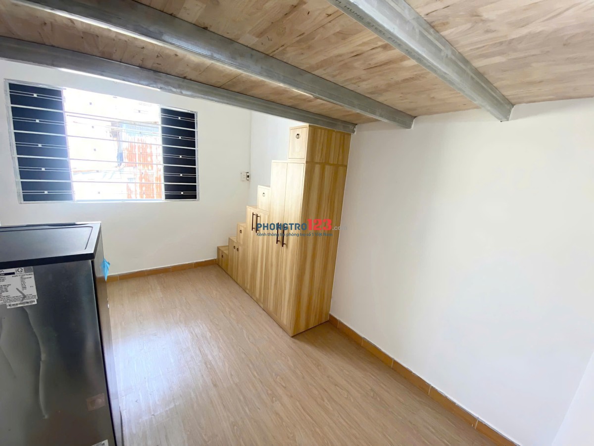 Cho thuê phòng 20m2, cửa sổ trời, full nội thất ngay Ung Văn Khiêm, Bình Thạnh gần trường đại học
