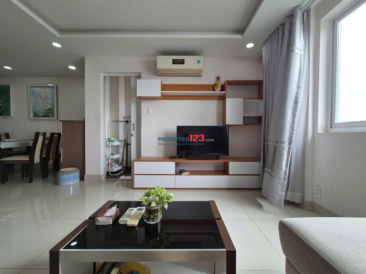 Cho thuê C/c Ruby Garden 2PN Full Nội Thất giá 10Tr/th 79m2 ban công thoáng.