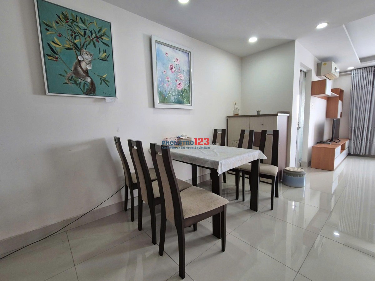 Cho thuê C/c Ruby Garden 2PN Full Nội Thất giá 10Tr/th 79m2 ban công thoáng.