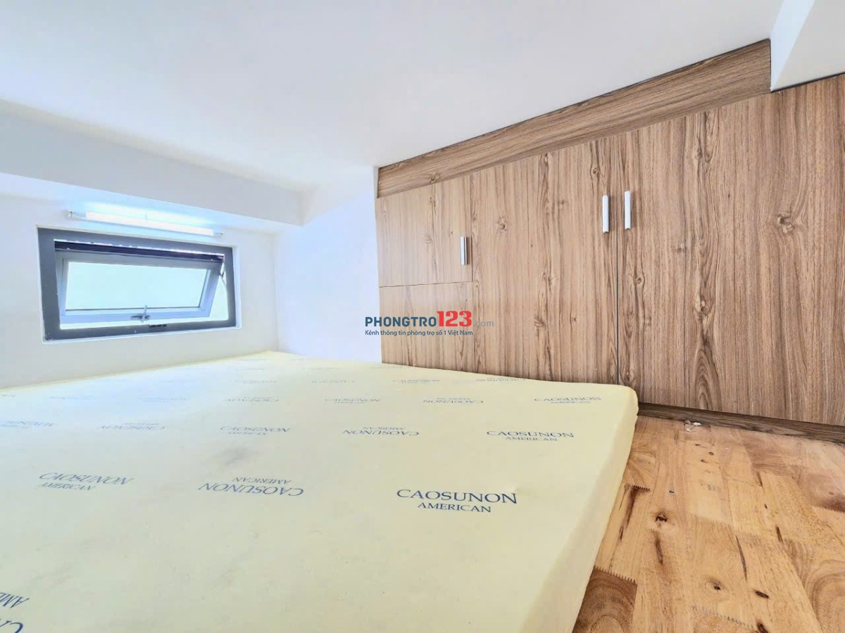 Cho thuê phòng có gác, sân thượng, full nội thất Quận Bình Thạnh gần VLU, HUTECH, FTU2, HIU.