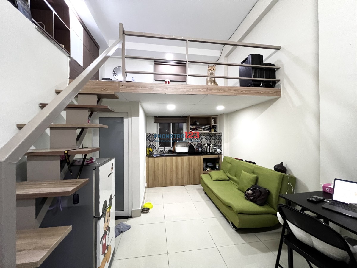 Căn hộ dịch vụ FULL NỘI THẤT (ở được 2-3 người thoải mái)