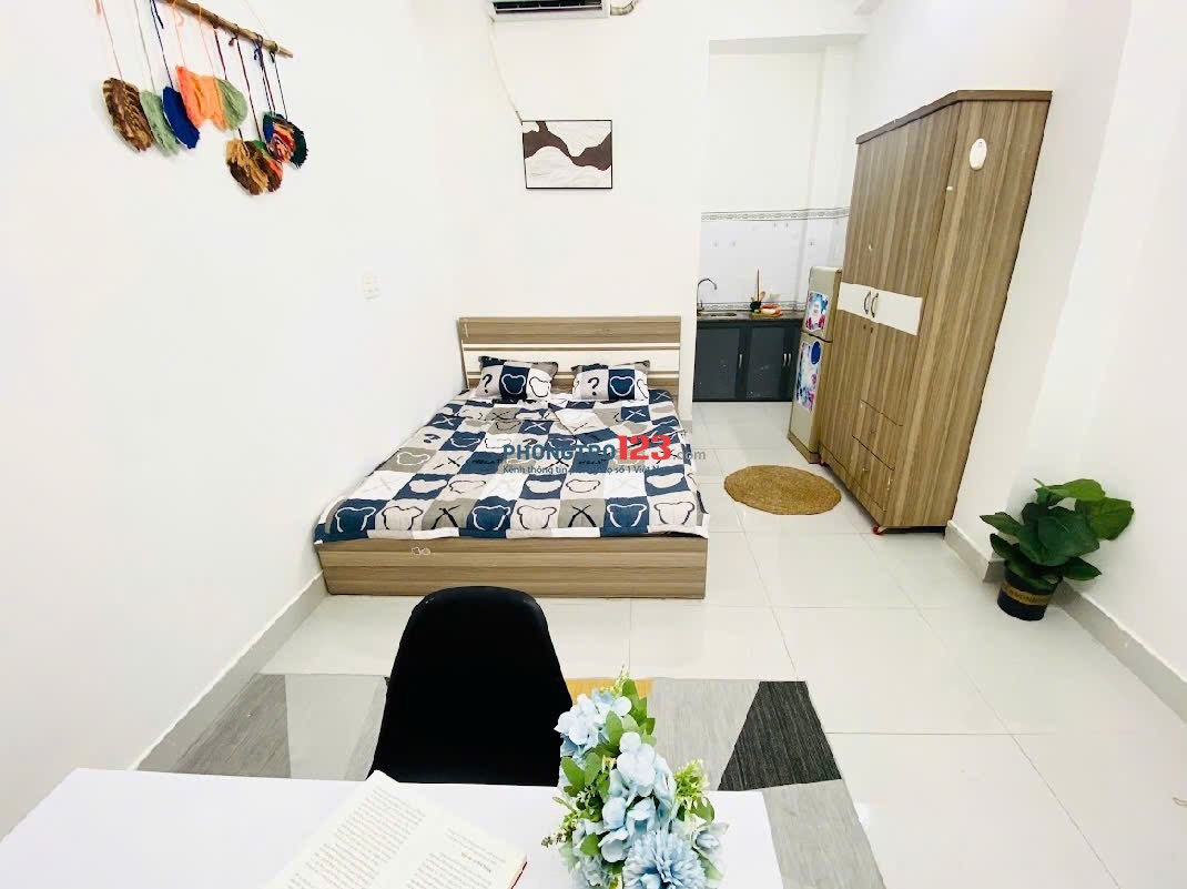 PHÒNG FULL NỘI THẤT SIÊU RỘNG THOÁNG MÁT GẦN ĐH CÔNG NGHIỆP, ĐH MỞ, ĐH VĂN LANG, ĐH MỸ THUẬT...