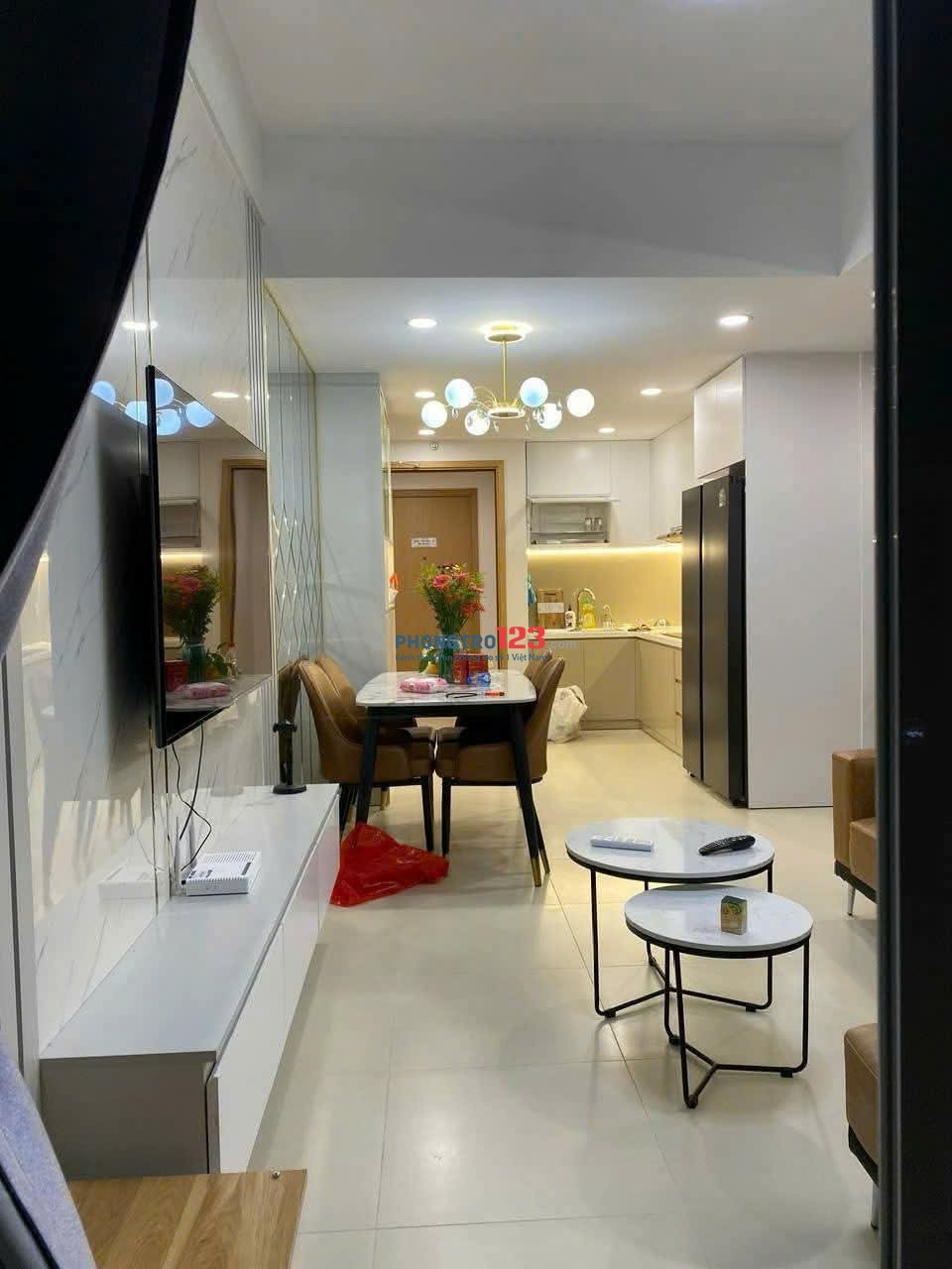 Cho thuê chung cư Mỹ Phước, Bùi Hữu Nghĩa- 2PN, Full nội thất giá thuê 13tr5/tháng