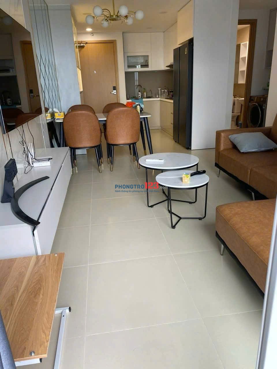 Cho thuê chung cư Mỹ Phước, Bùi Hữu Nghĩa- 2PN, Full nội thất giá thuê 13tr5/tháng