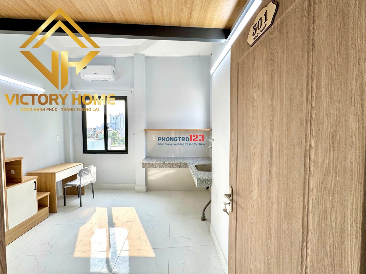 Cho thuê phòng gác lửng thoáng mới tinh, cửa sổ lớn – Bình Thạnh gần Võ Oanh, UTH, HUTECH, UEF, FTU