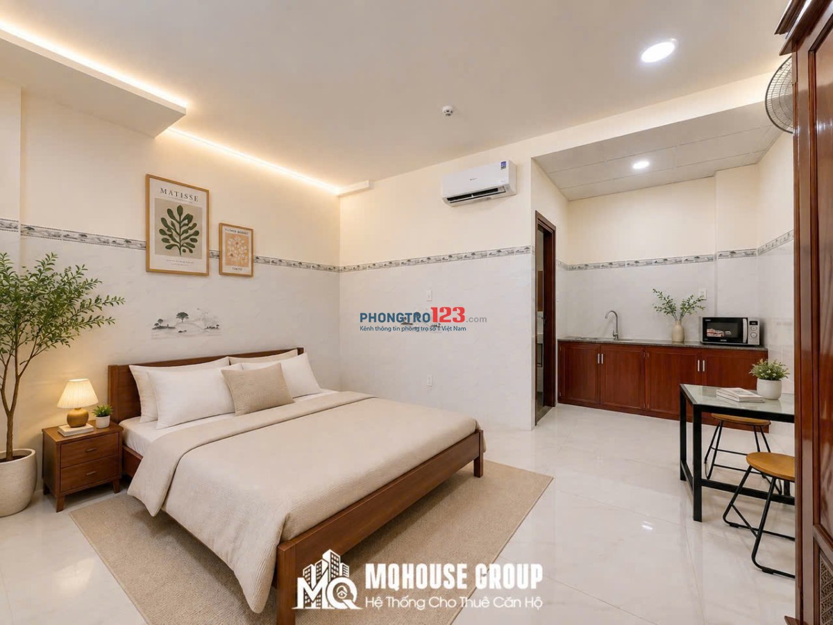 CHO THUÊ STUDIO NHÀ MỚI 100% GIÁ RẺ RỘNG RÃI THANG MÁY GẦN ÂU CƠ - TRƯỜNG CHINH