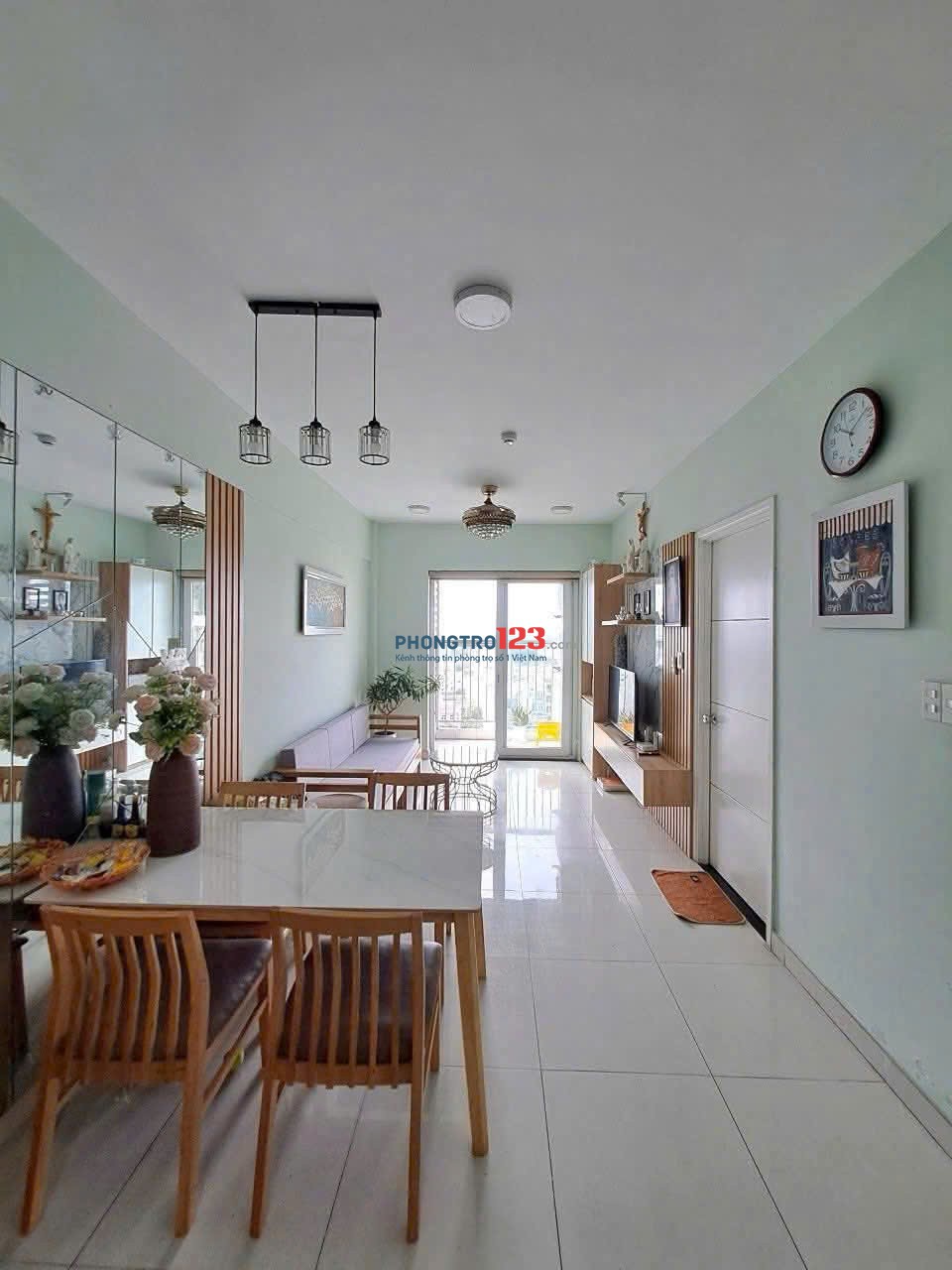 Cho thuê chung cư Kim Tâm Hải, Trường Chinh - 2PN, Full nội thất giá thuê 8tr/tháng