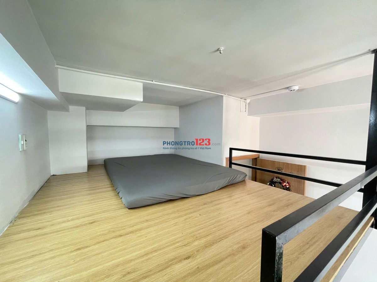 Phòng trọ 32m2 có gác lửng full nội thất đường Ung Văn Khiêm kế bên Đại Học Giao Thông Vận Tải